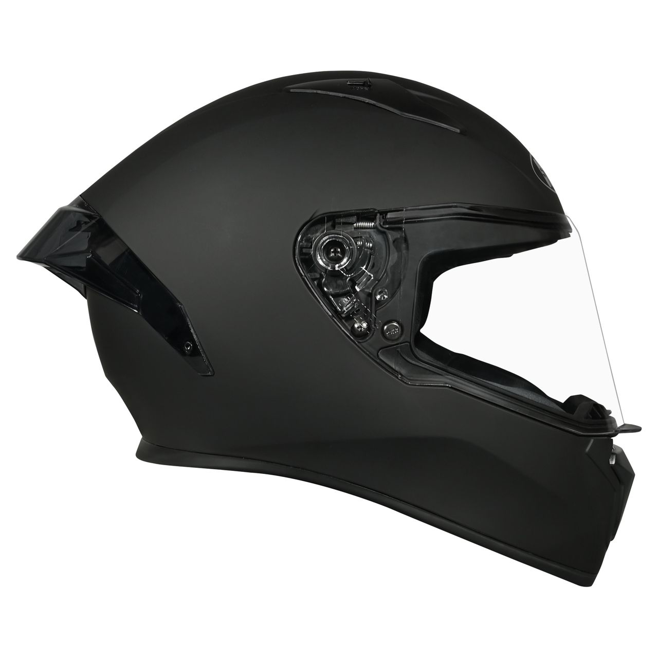 Studds Thunder Full Face Helmet With Spoiler | Matt Black - XL
