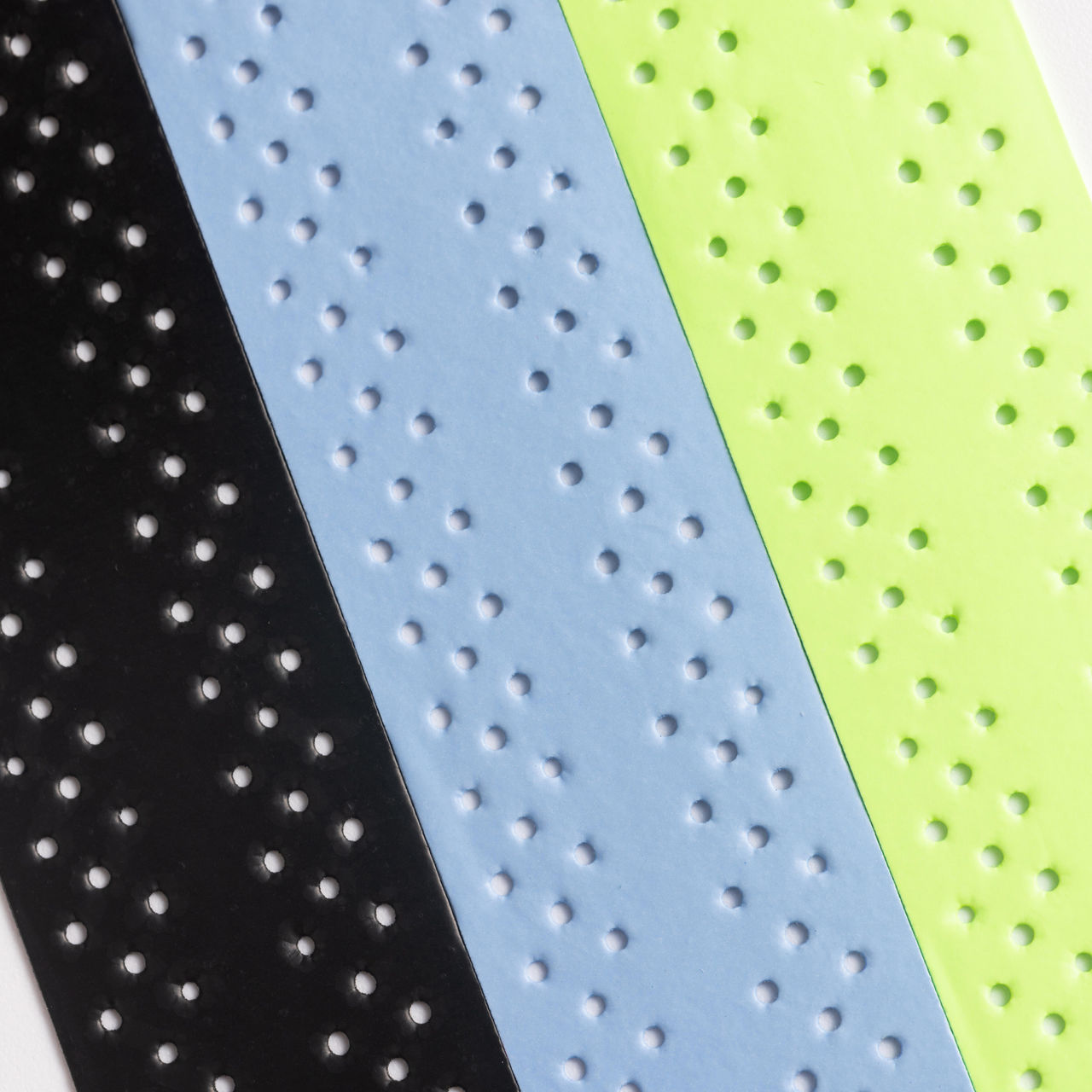Perfly By Decathlon | Badminton Quickdry Overgrip x3, Black/Blue/Green