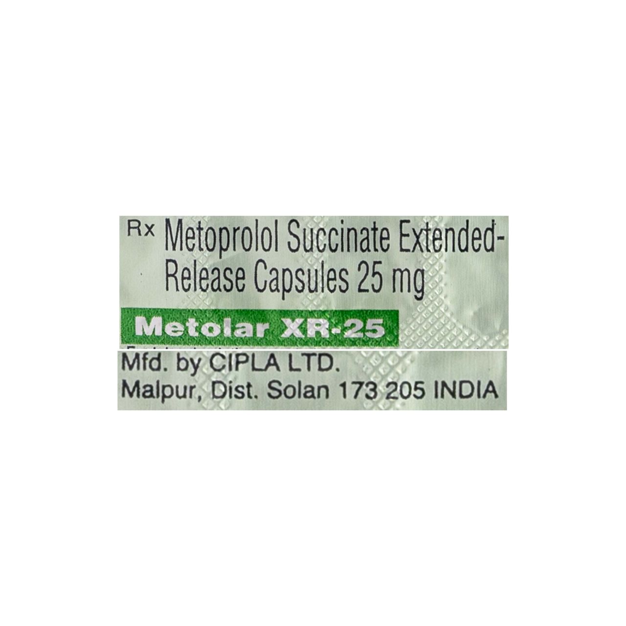 Metolar XR-25 Capsules