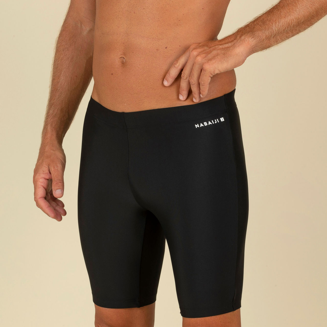 Nabaiji By Decathlon Men's Swimming Jammers | Black -M