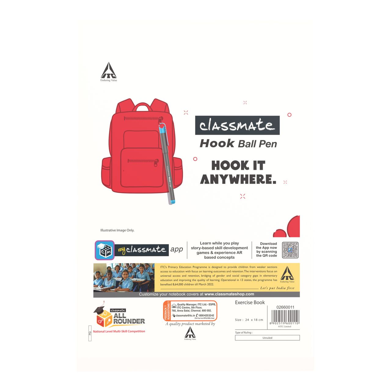 Classmate Origami Notebooks | Assorted - Unruled, 168 Pages, 240 Mm x 180 Mm - 2660011