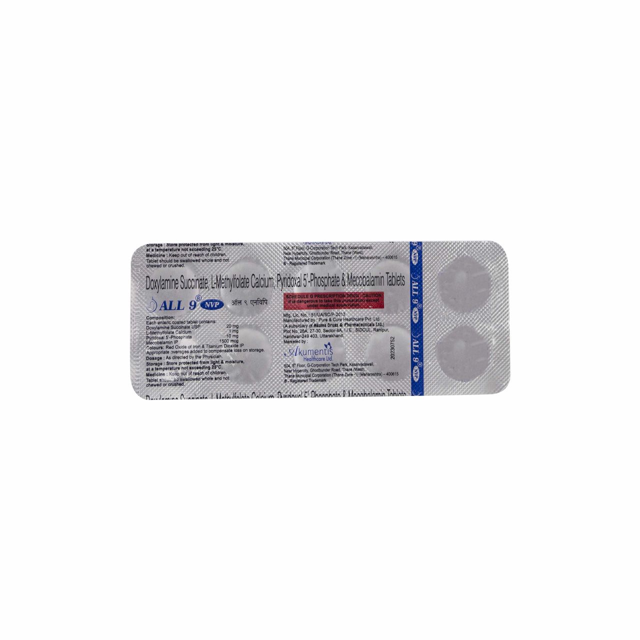 All 9 NVP Tablets