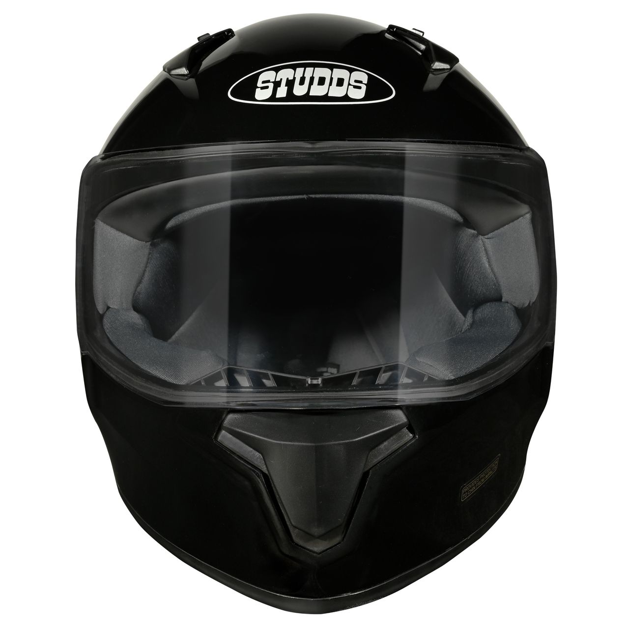 Studds Thunder Full Face Helmet with Spoiler |Black - XL