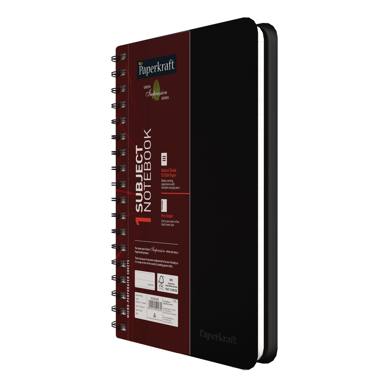 Paperkraft Notebook Single Line 176X250 160 Page