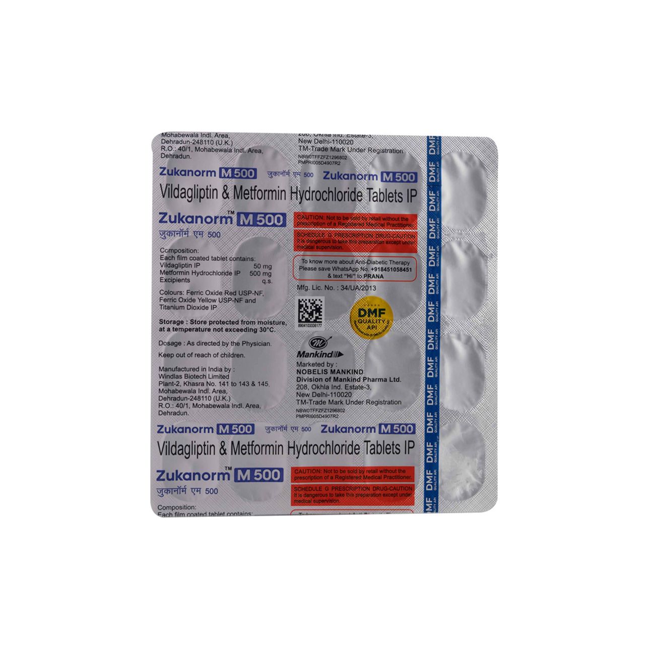 Zukanorm M 500 Tablets