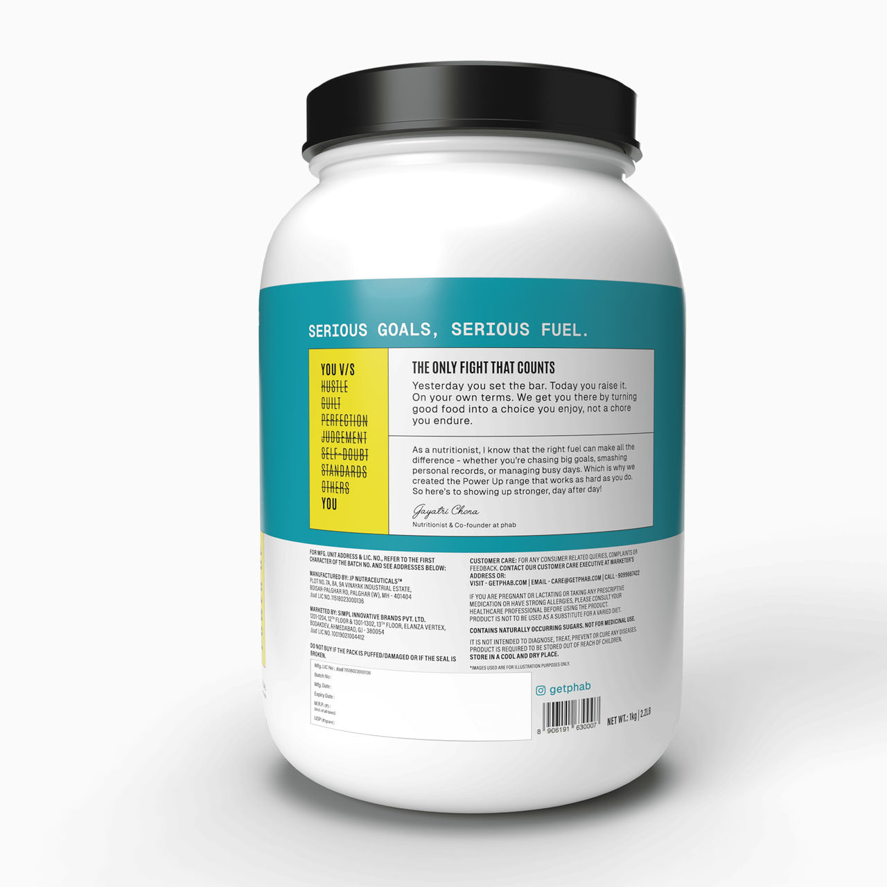 Phab Chocolate Hazelnut 100% Whey Protein Powder