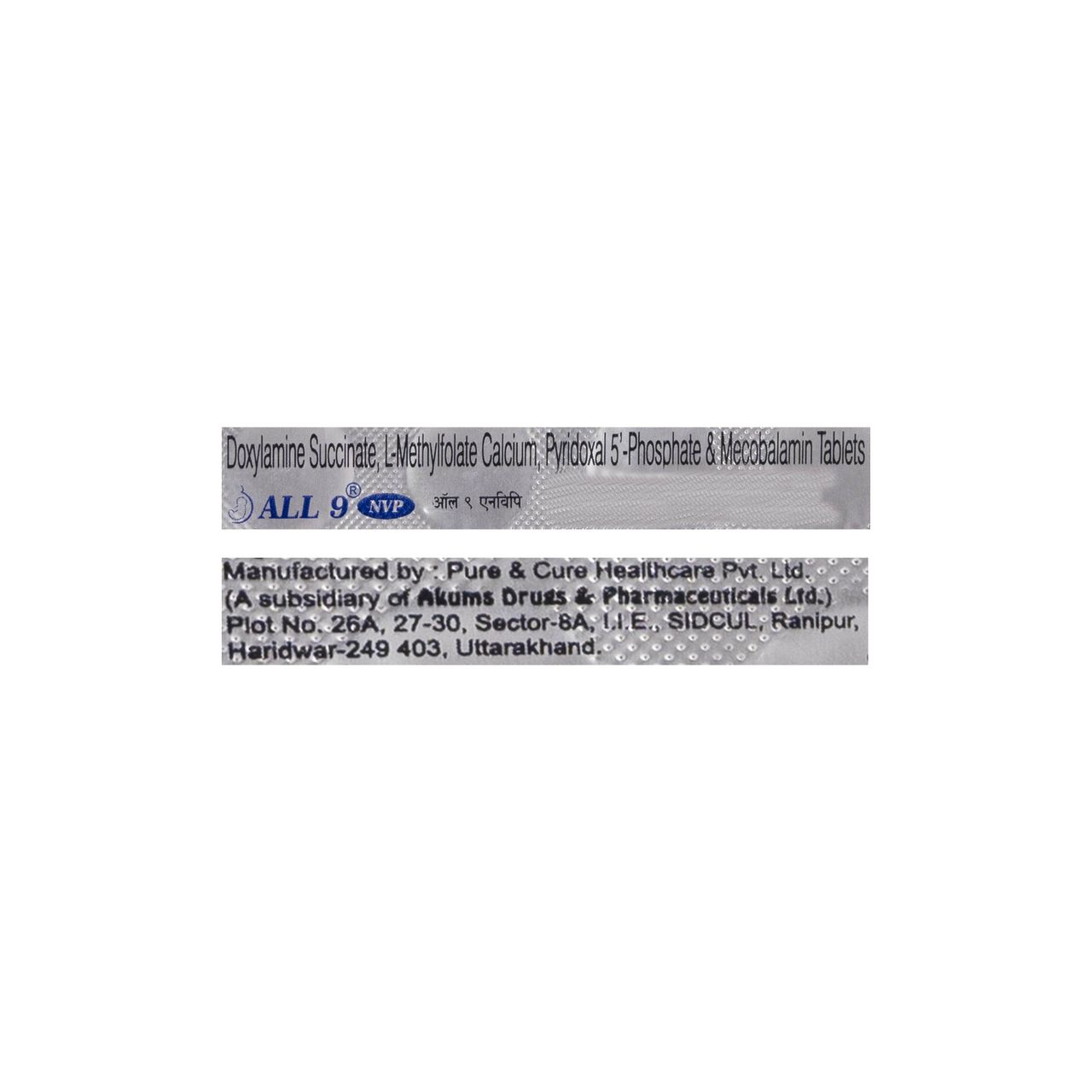 All 9 NVP Tablets