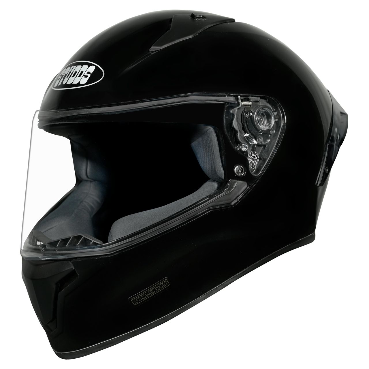 Studds Thunder Full Face Helmet with Spoiler |Black - XL