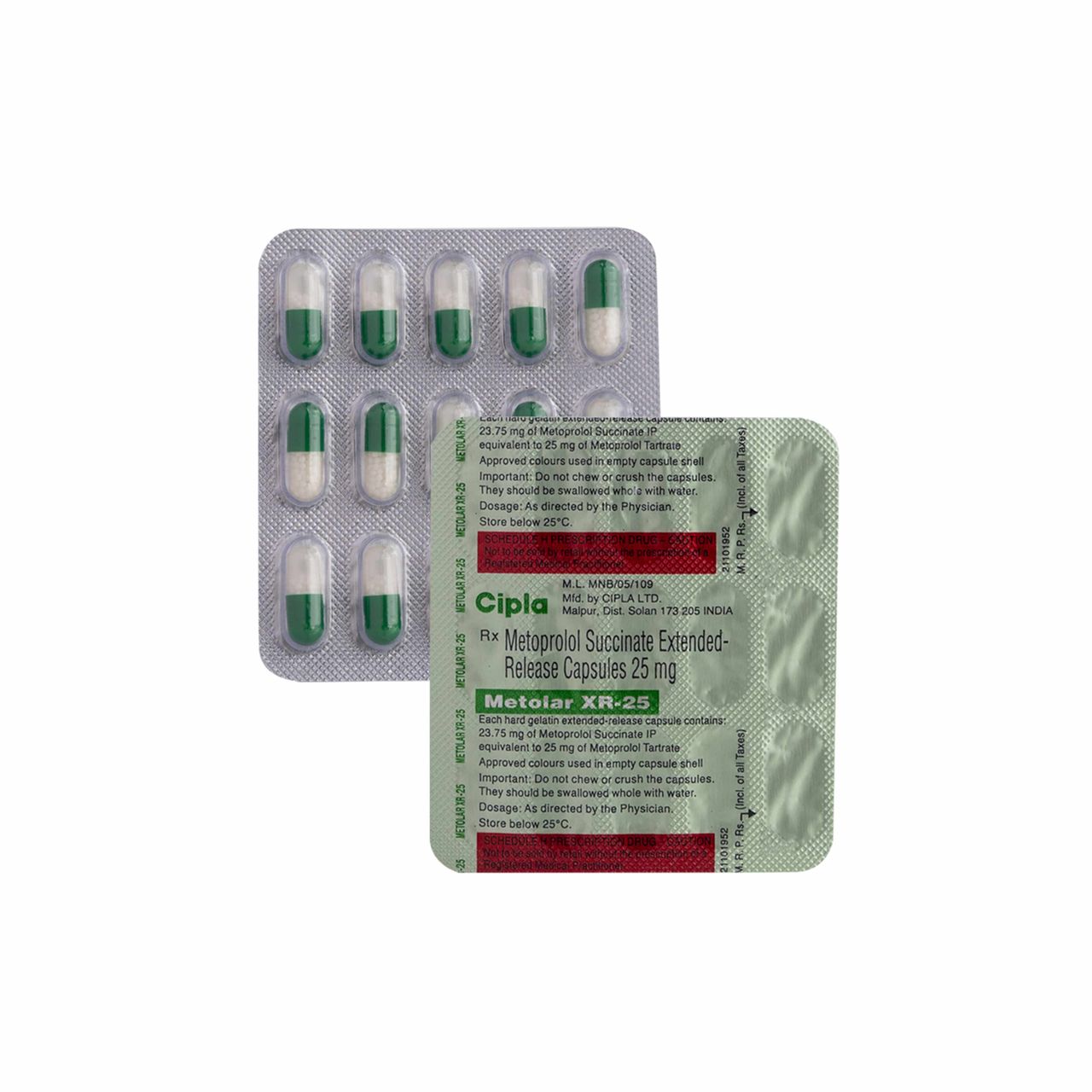 Metolar XR-25 Capsules