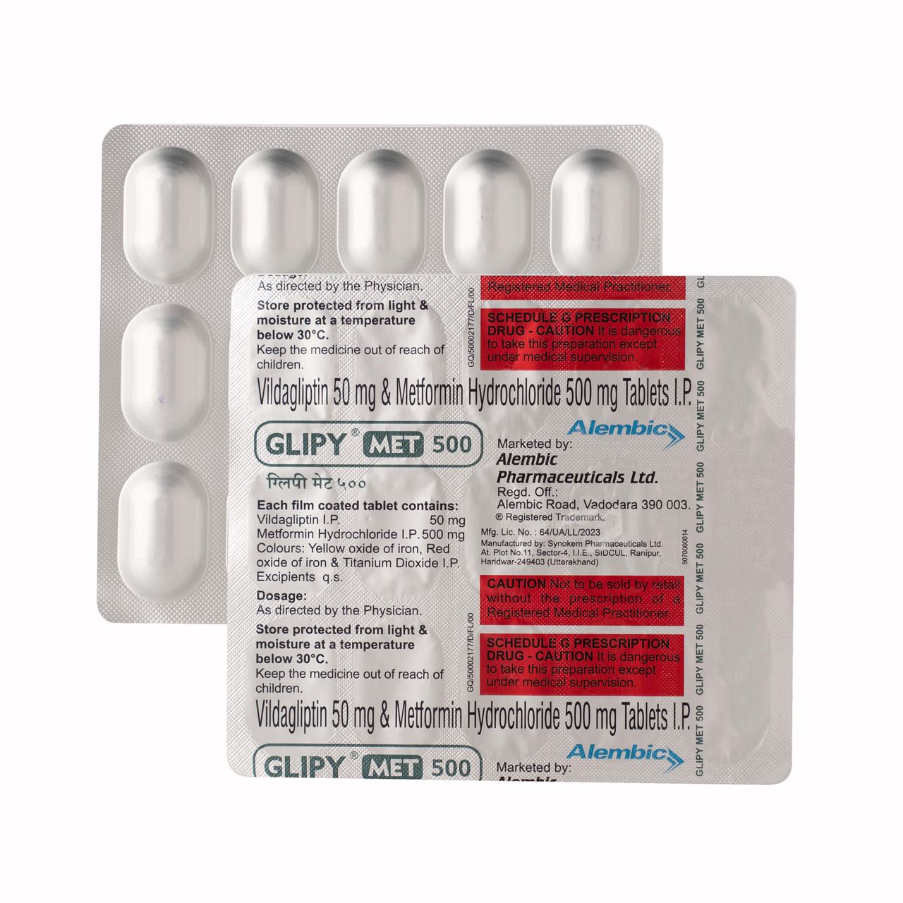 Glipy Met 500 Tablet
