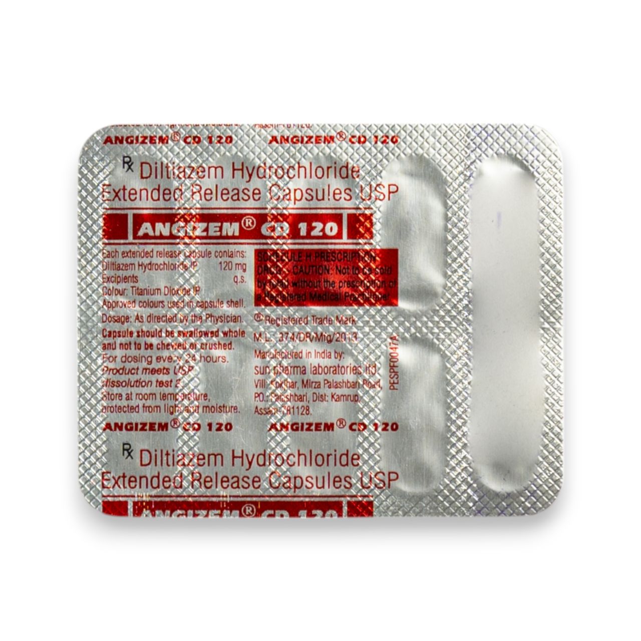 Angizem CD 120 Capsules