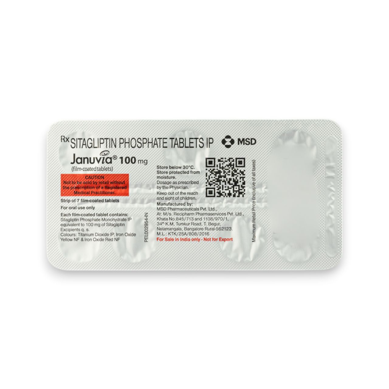 Januvia 100Mg Tablet