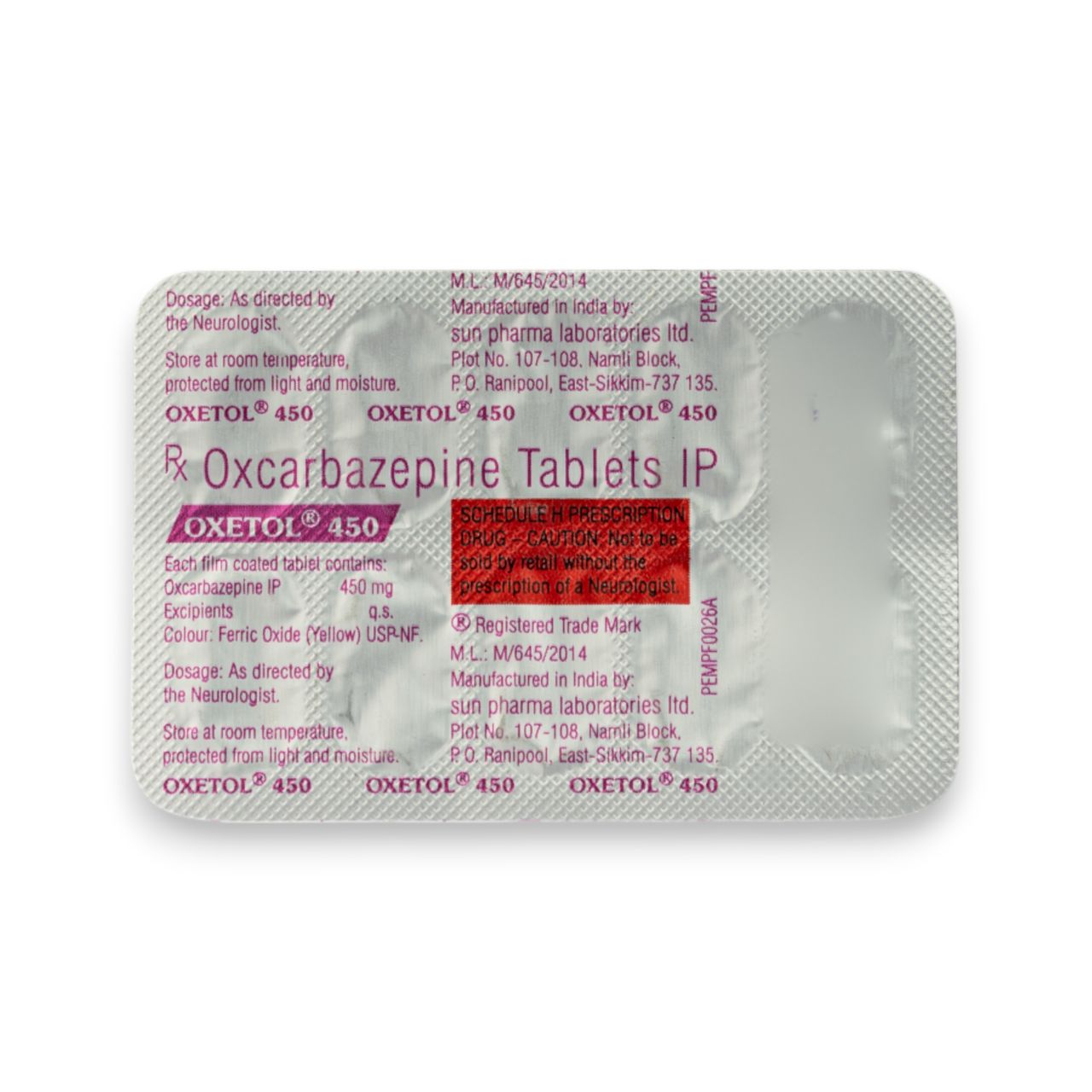 Oxetol 450 Tablets