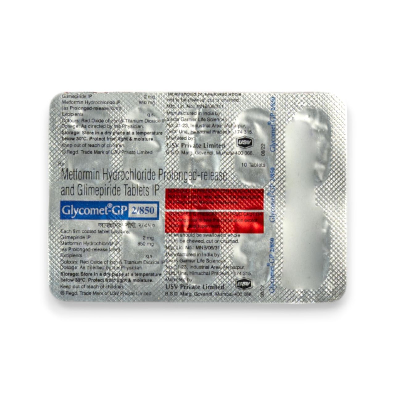 Glycomet-GP 2/850 Tablets PR