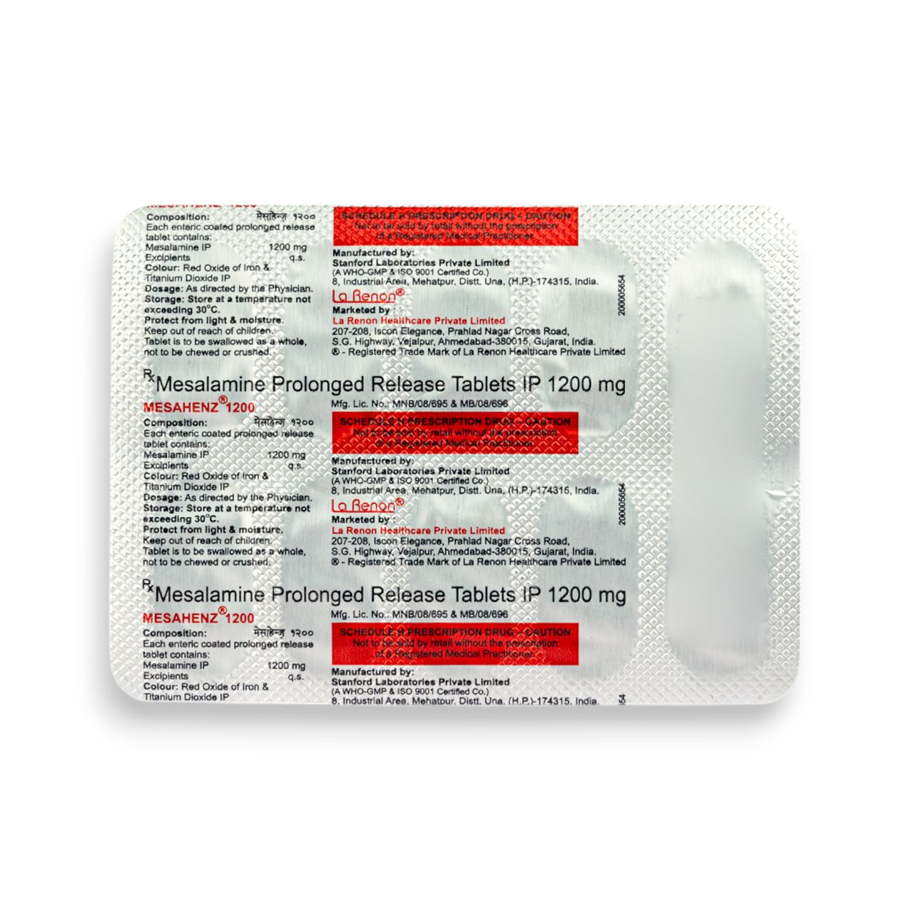 Mesahenz 1200 Tablets PR