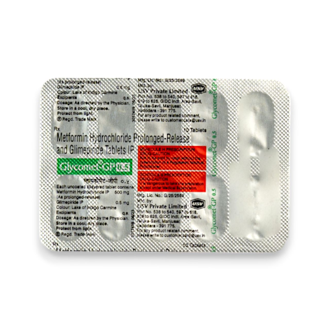 Glycomet-GP 0.5 Tablets PR