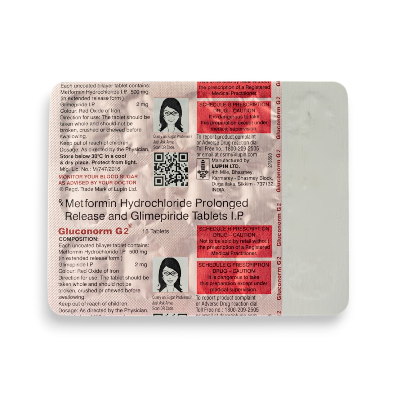 Gluconorm G2 Tablets PR