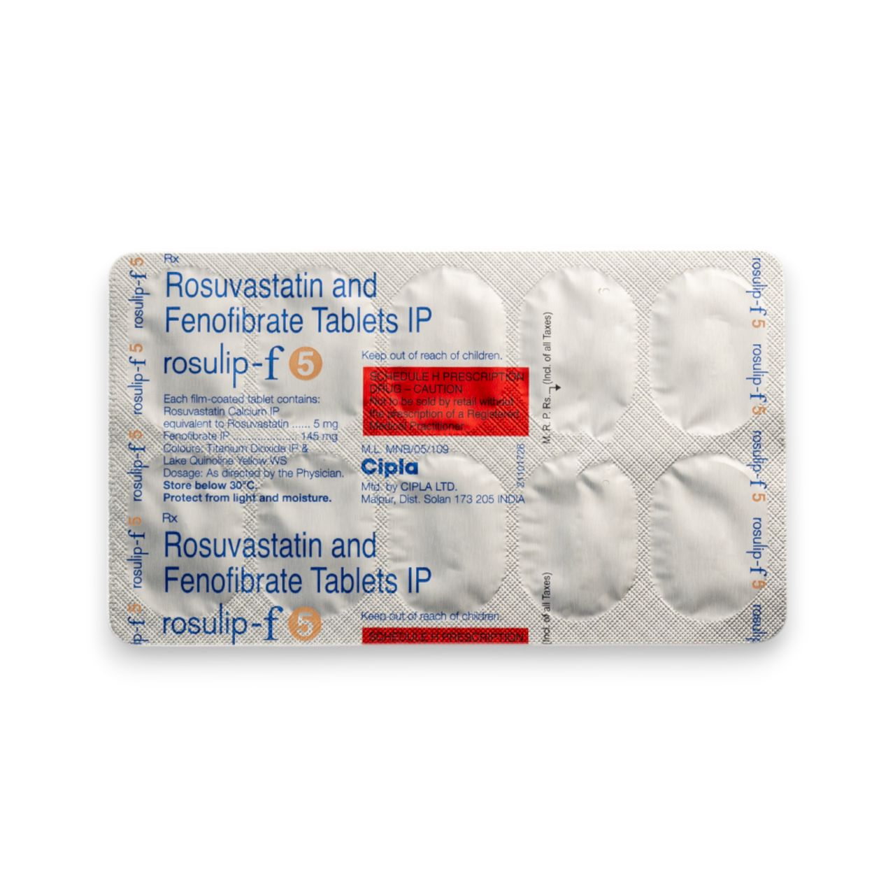 Rosulip F 5 Tablets
