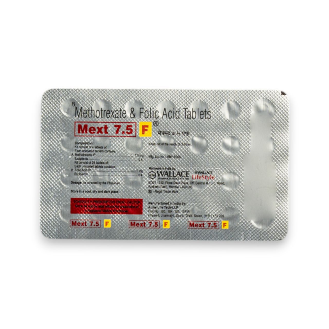 Mext 7.5 F Tablets