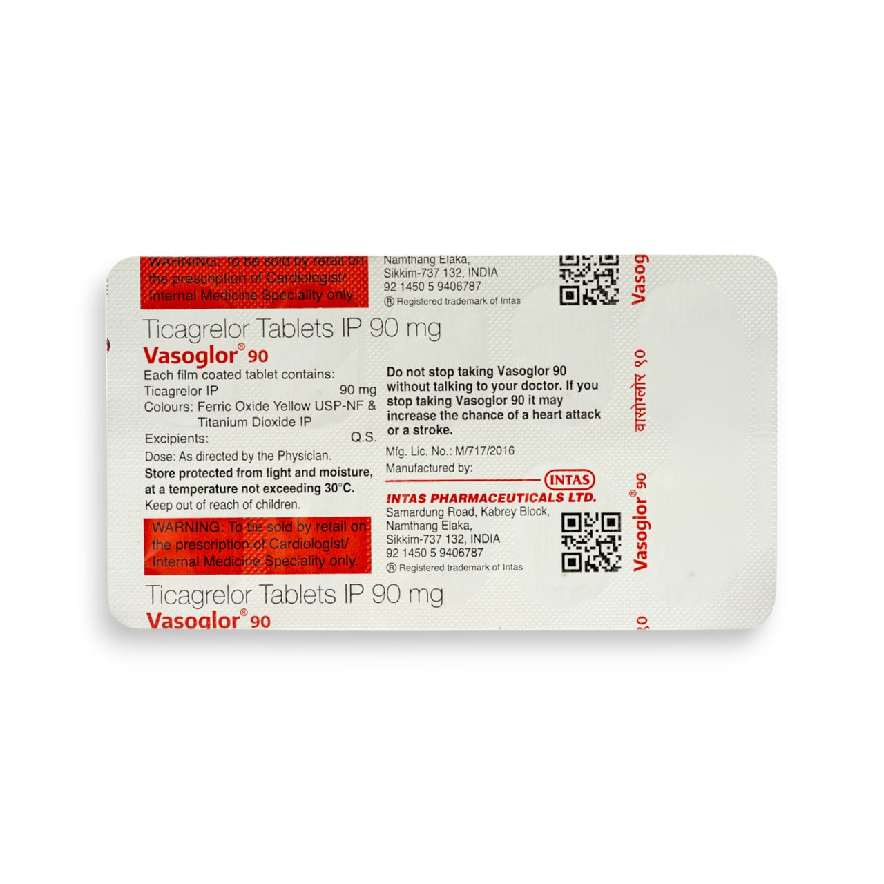 Vasoglor 90 Tablets