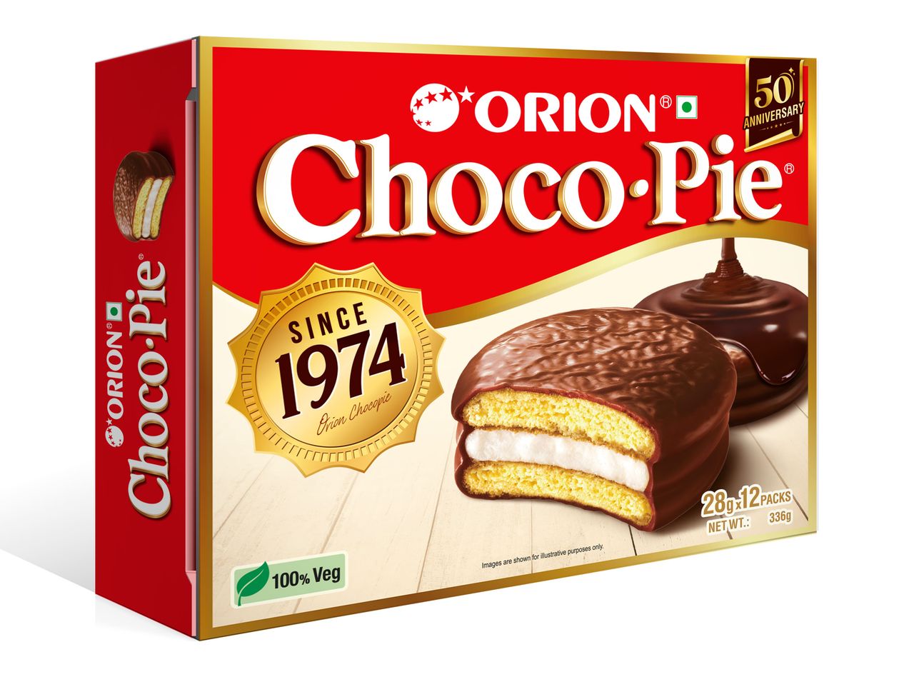 Orion Choco Pie - Chocolate Coated Soft Biscuit | Trans Fat-free
