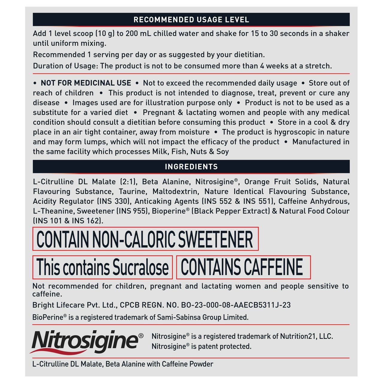 MuscleBlaze Pre Workout WrathX, (Citrus Blast, 30 Servings,)