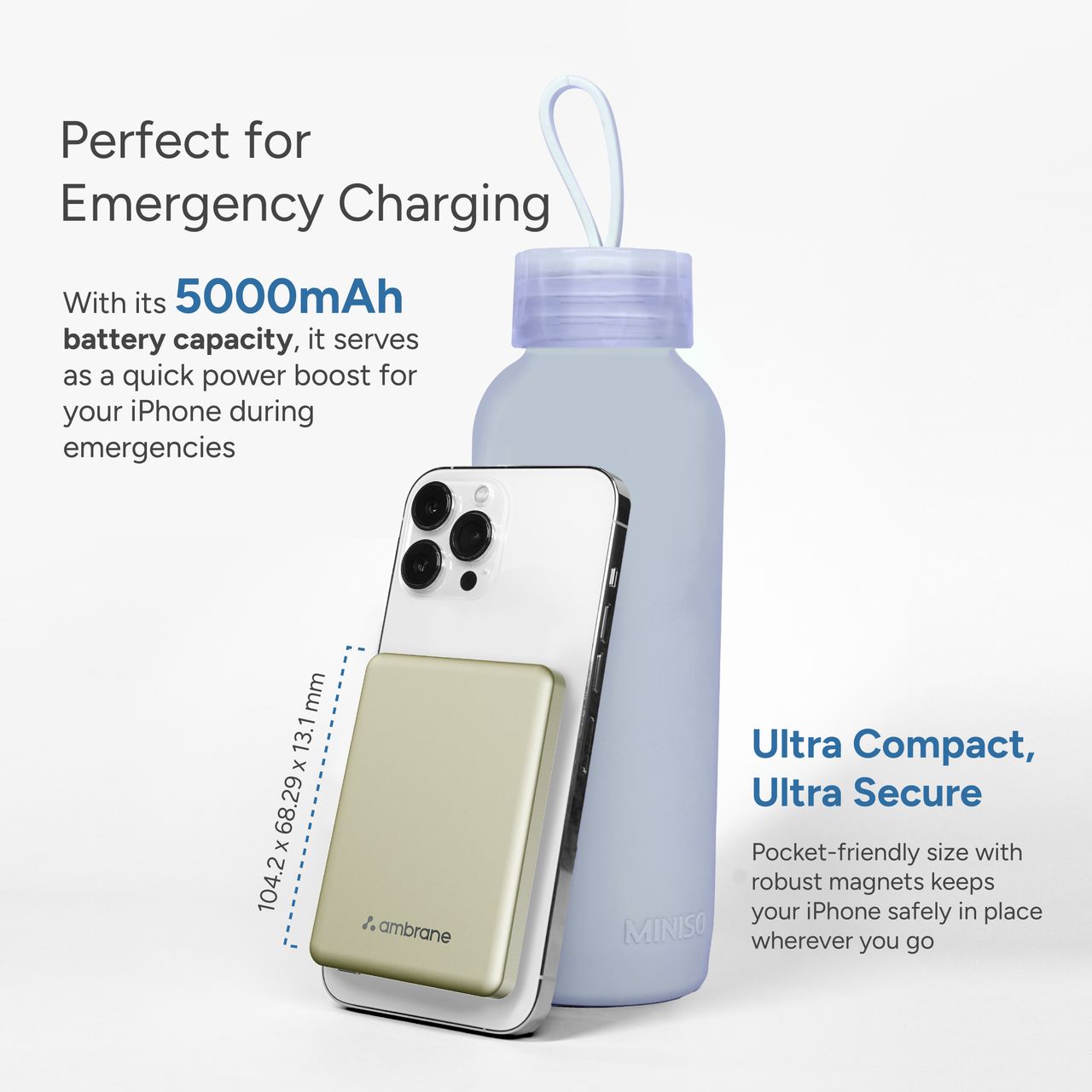 Ambrane Aerosync PB 5A Powerbank | Titanium