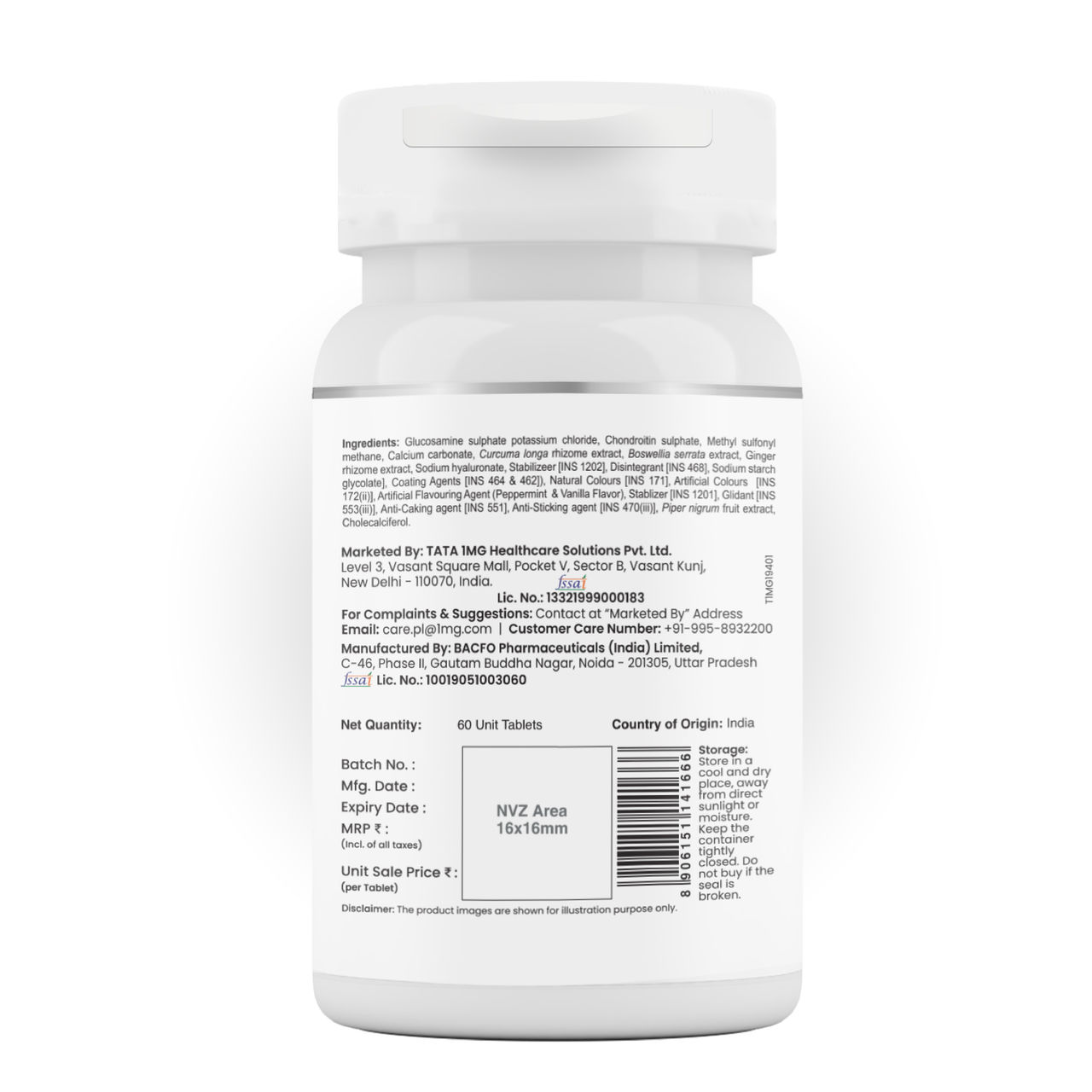 Tata 1mg Joint Support Advanced Tablet Pack Of 60 Tablets