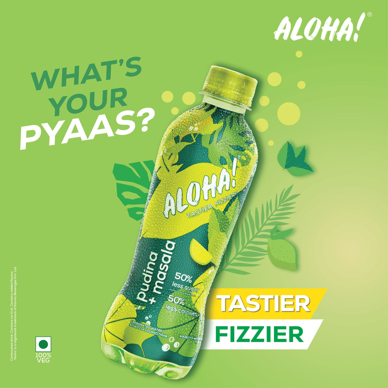 Aloha Pudina Masala Soft Drink