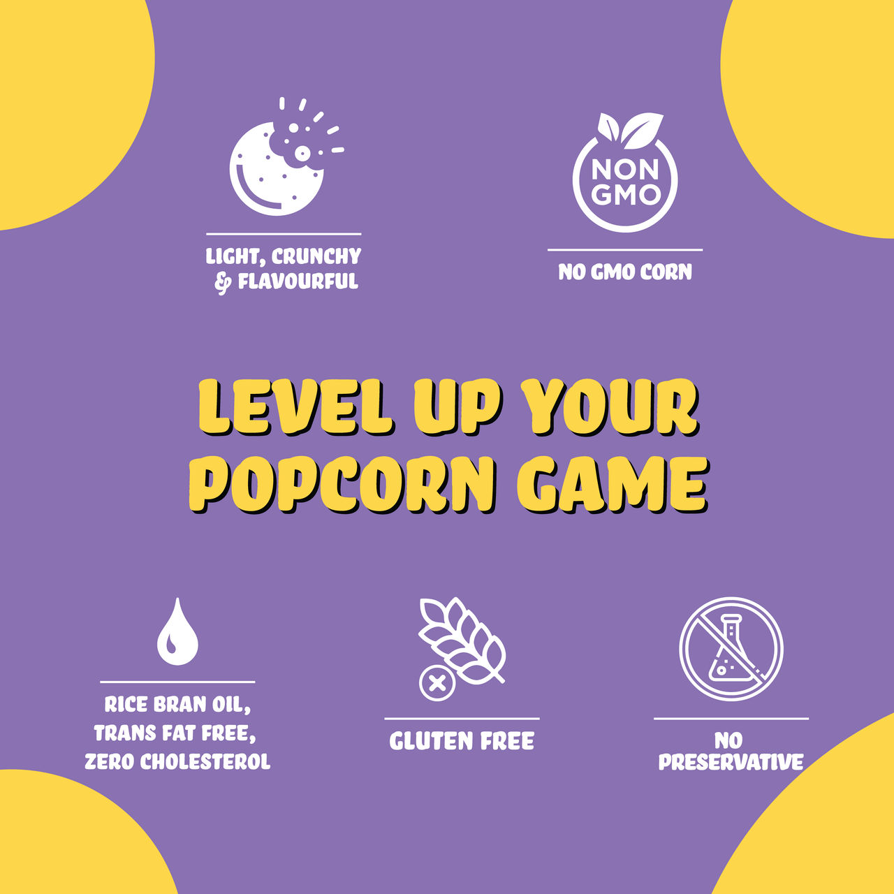 Brb Popcorn Chips Garlic Bread Flavour