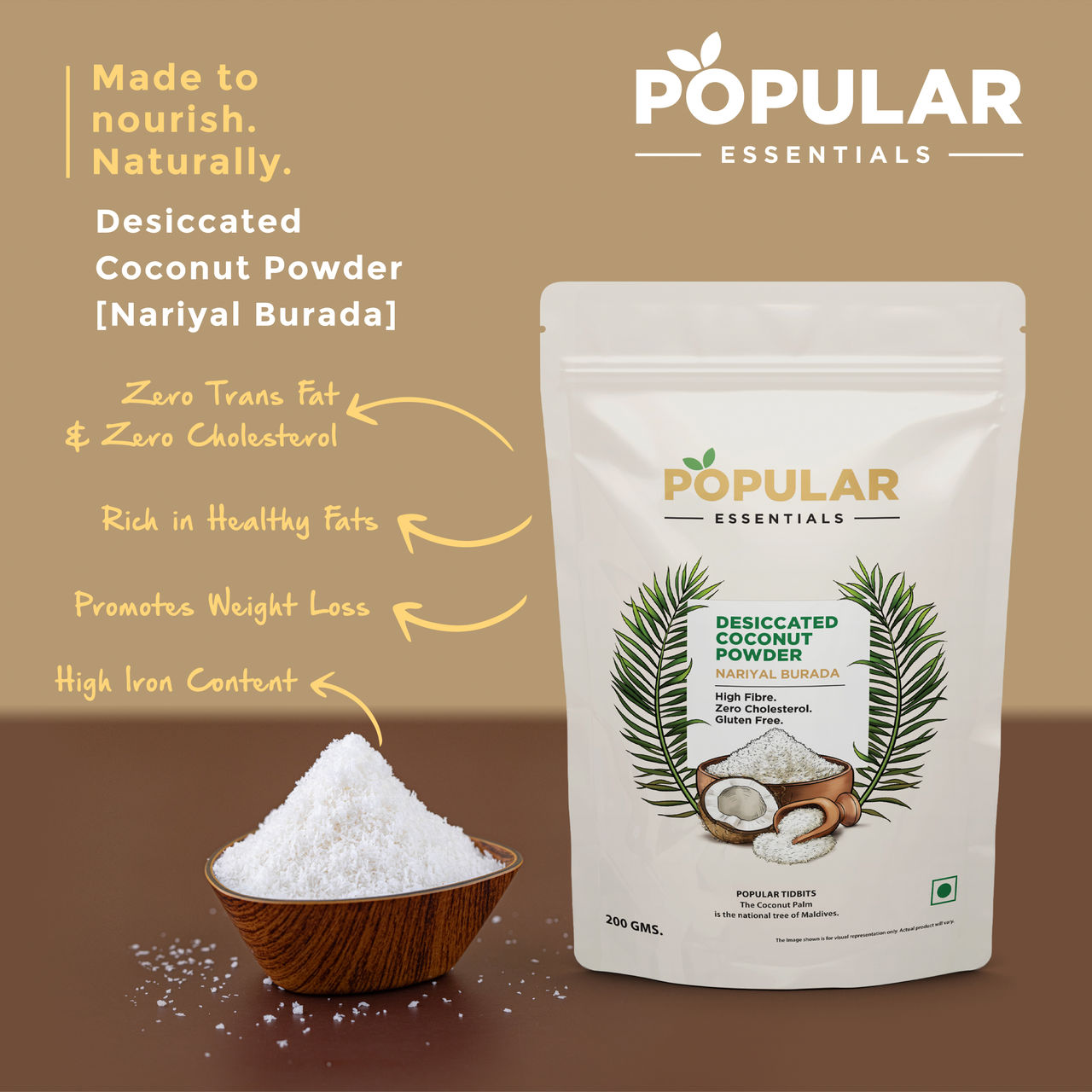 Popular Essentials Dessicated Coconut