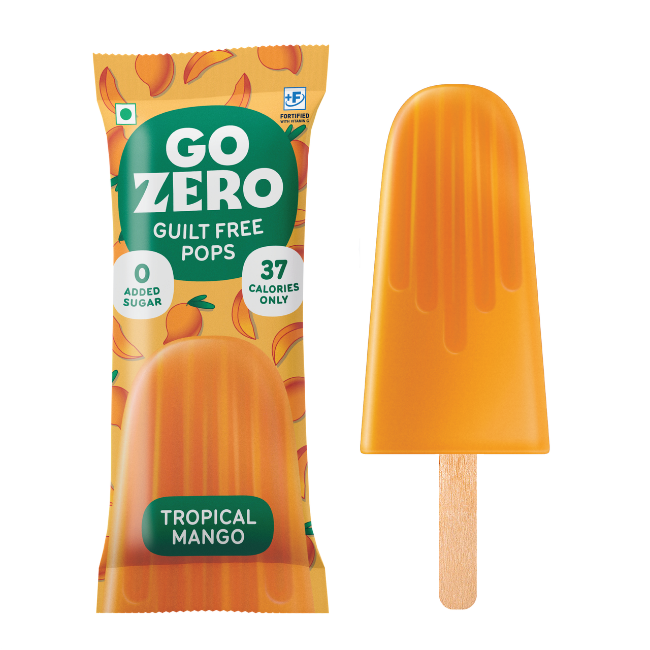 Go Zero Tropical Mango Low Calorie Guilt Free Ice Cream Popsicle