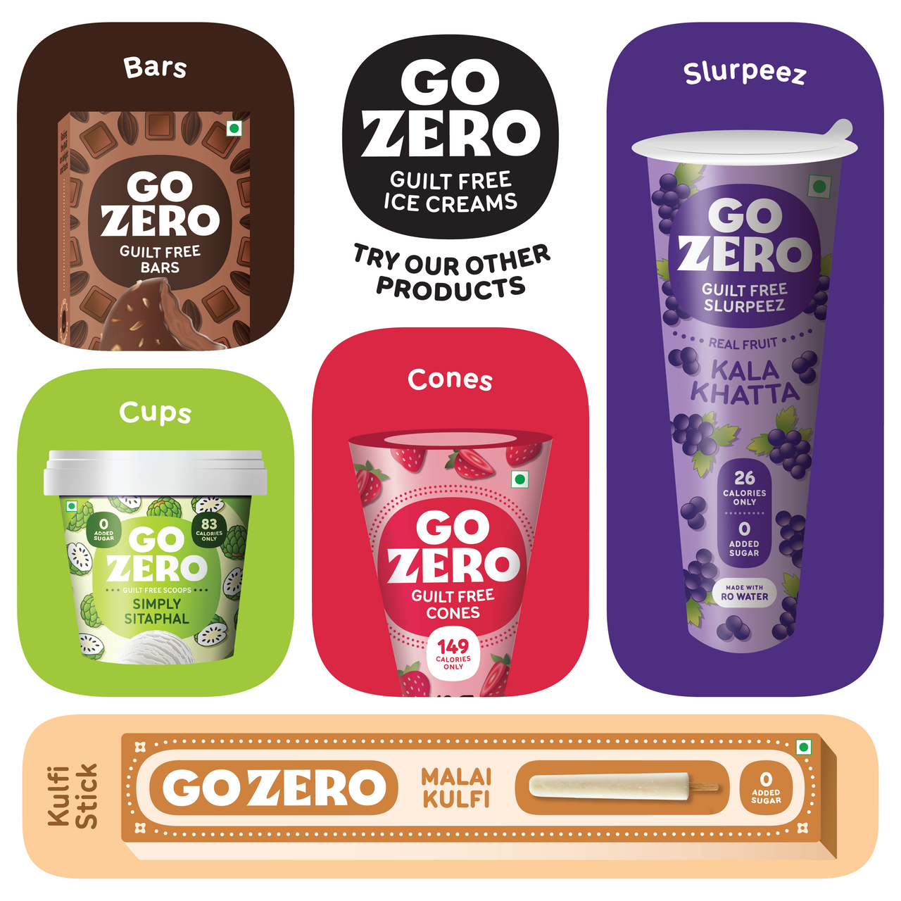 Go Zero Tropical Mango Low Calorie Guilt Free Ice Cream Popsicle