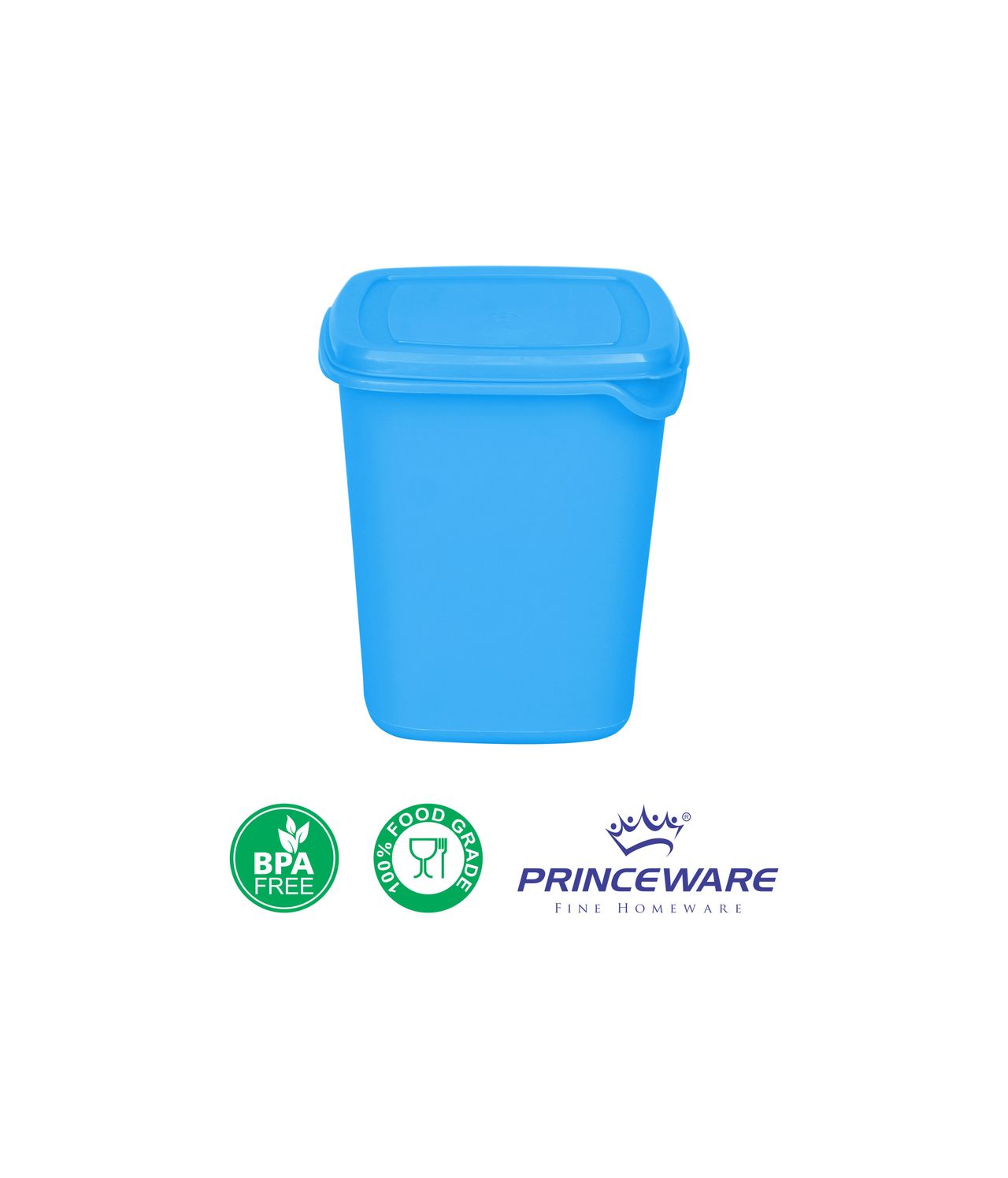Princeware Pilot Kitchen Storage Container Set of 2 Pcs | 850 ml Each- Blue