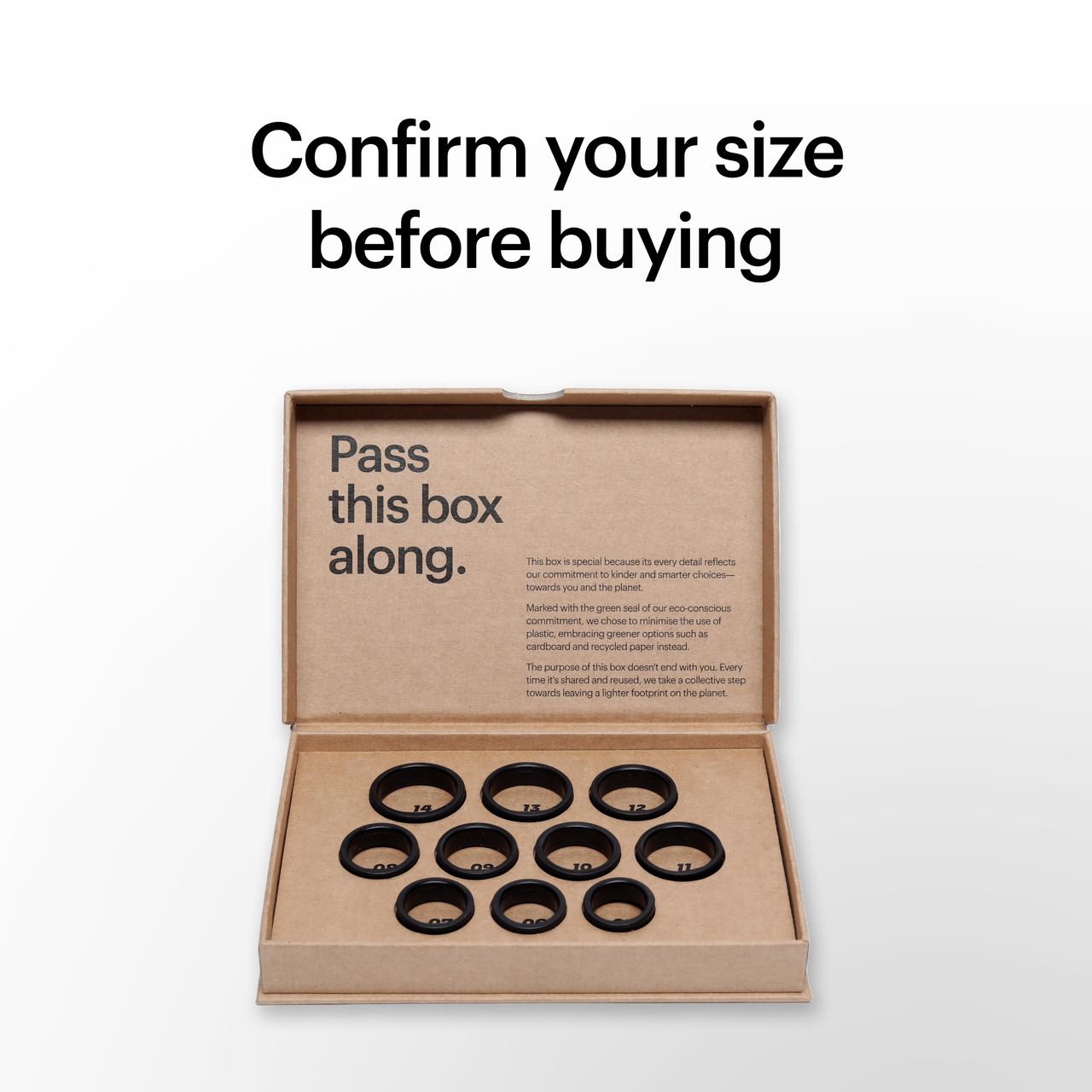 Ultrahuman Ring Air Sizing Kit - Size First Before You Buy - Choose From 10 Sizes - Sizes 5 To 14
