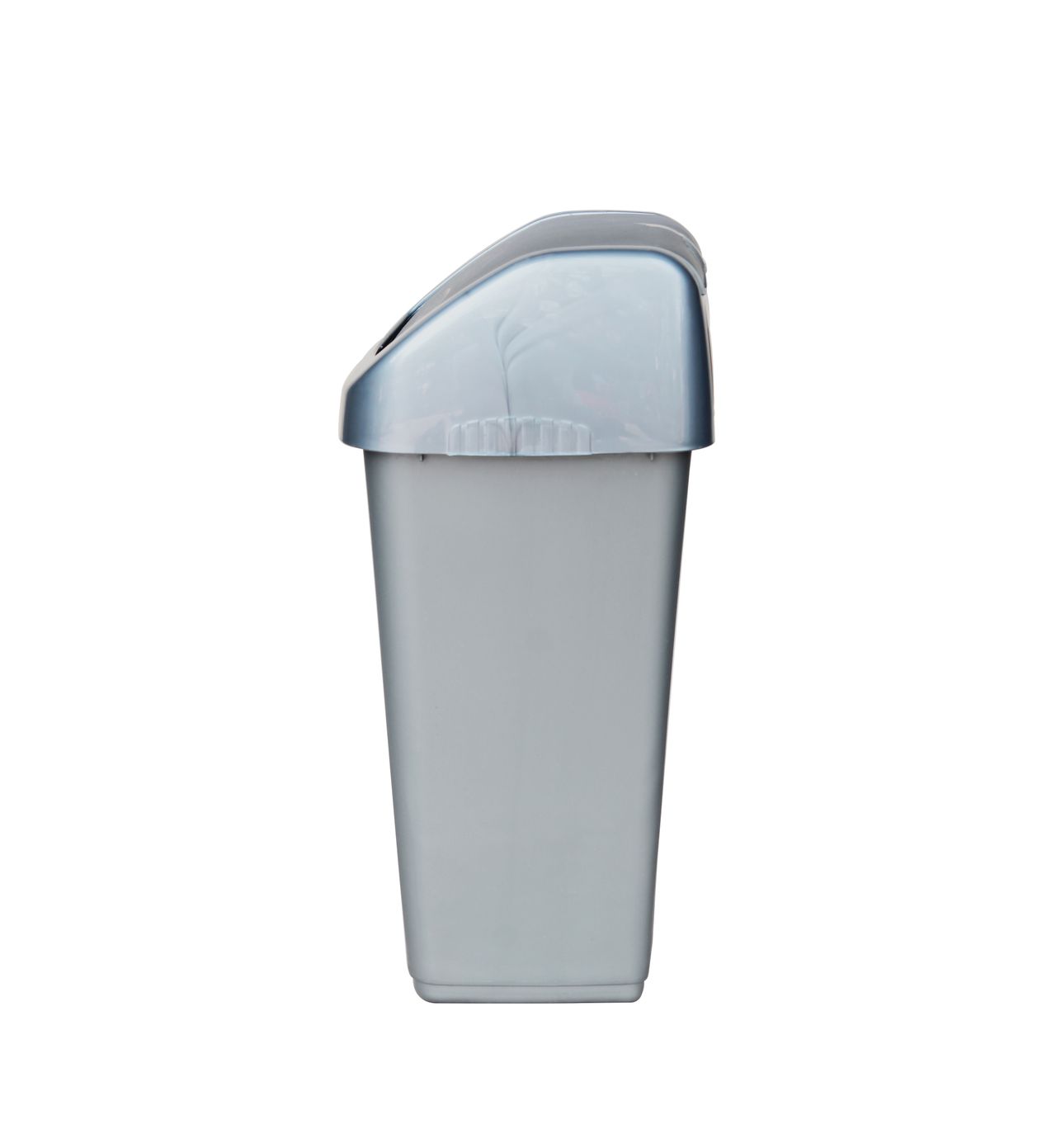 Princeware Garbage Container Dustbin With Swing Lid- 9 Liters- Grey