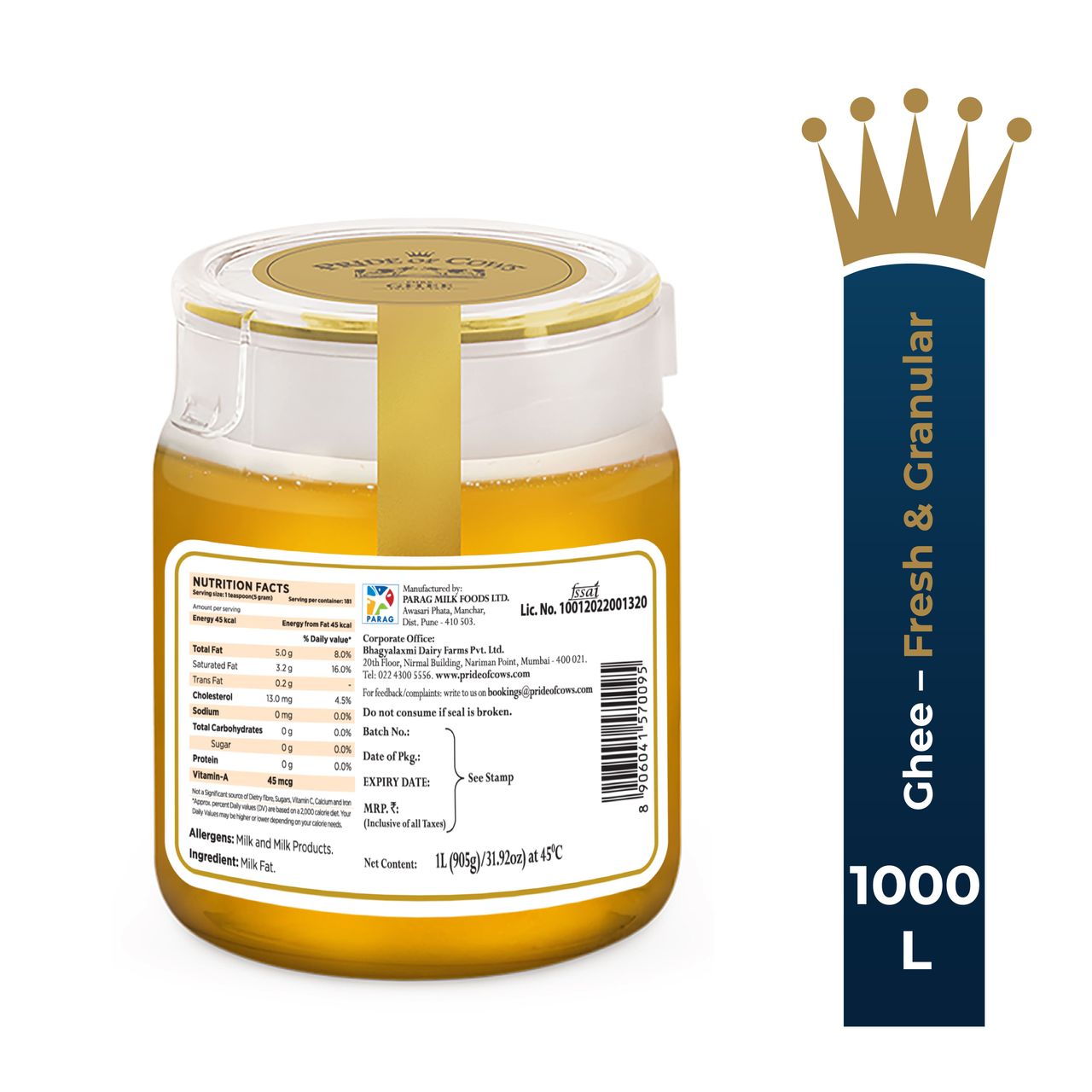 Pride Of Cows Pure Cow Ghee - Single Origin Jar