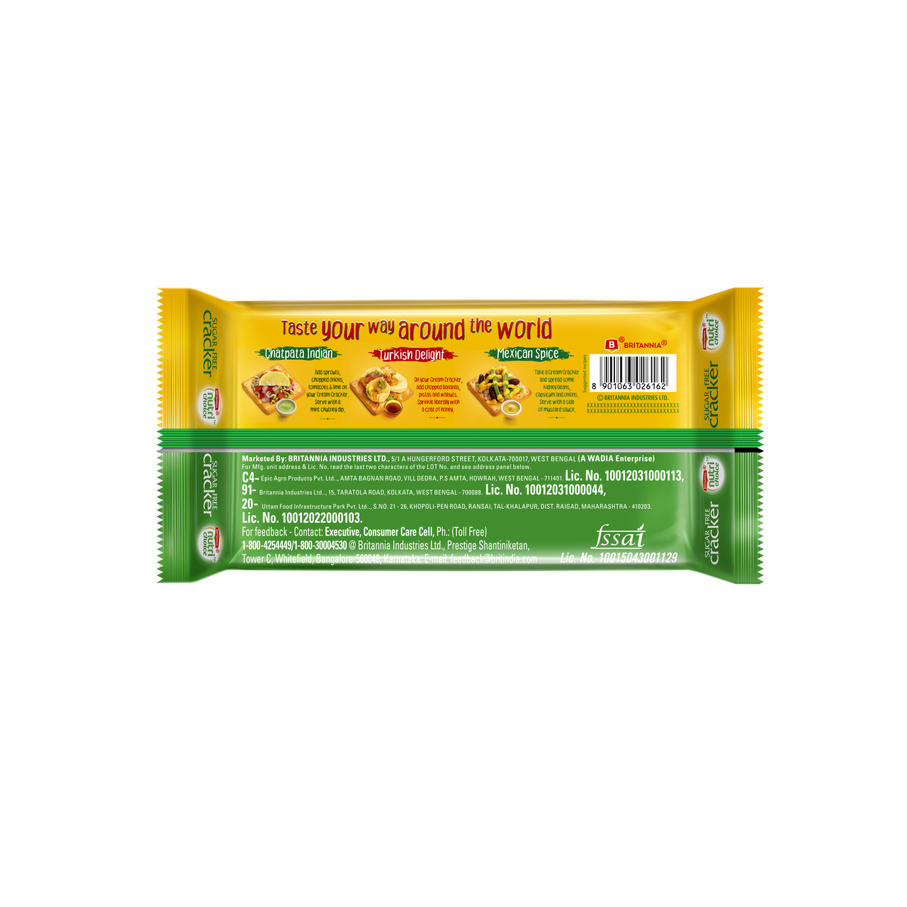 Britannia NutriChoice Sugar Free Cracker | Zero Trans Fat 295 g Combo