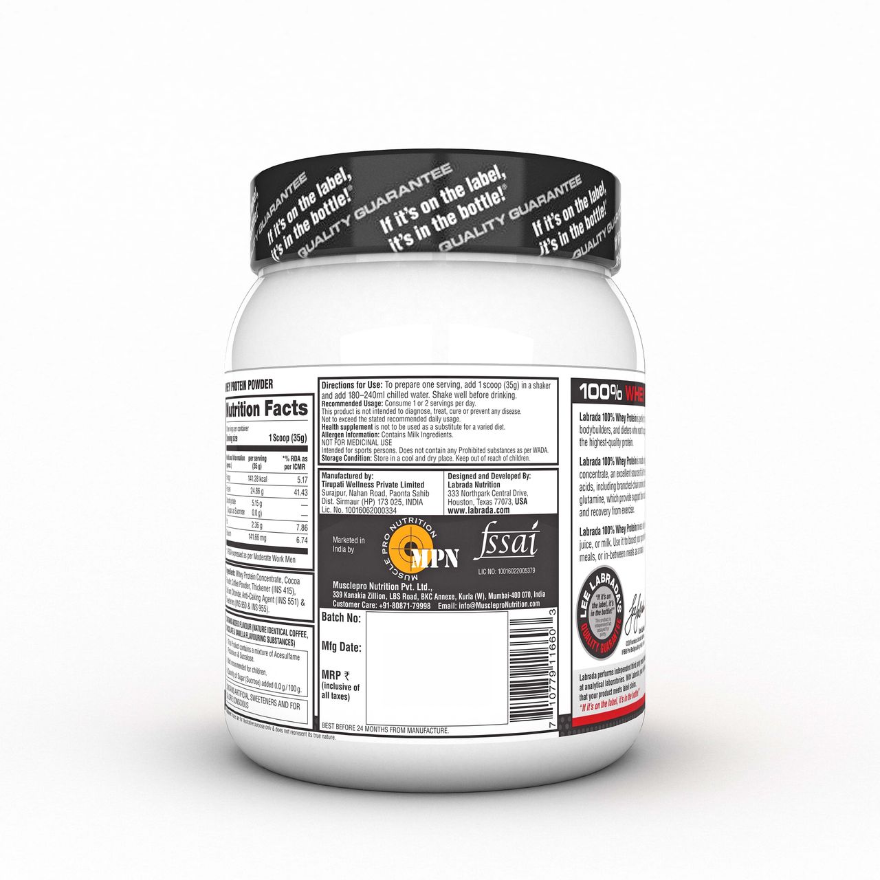 Labrada 100% Whey Protein Mocha