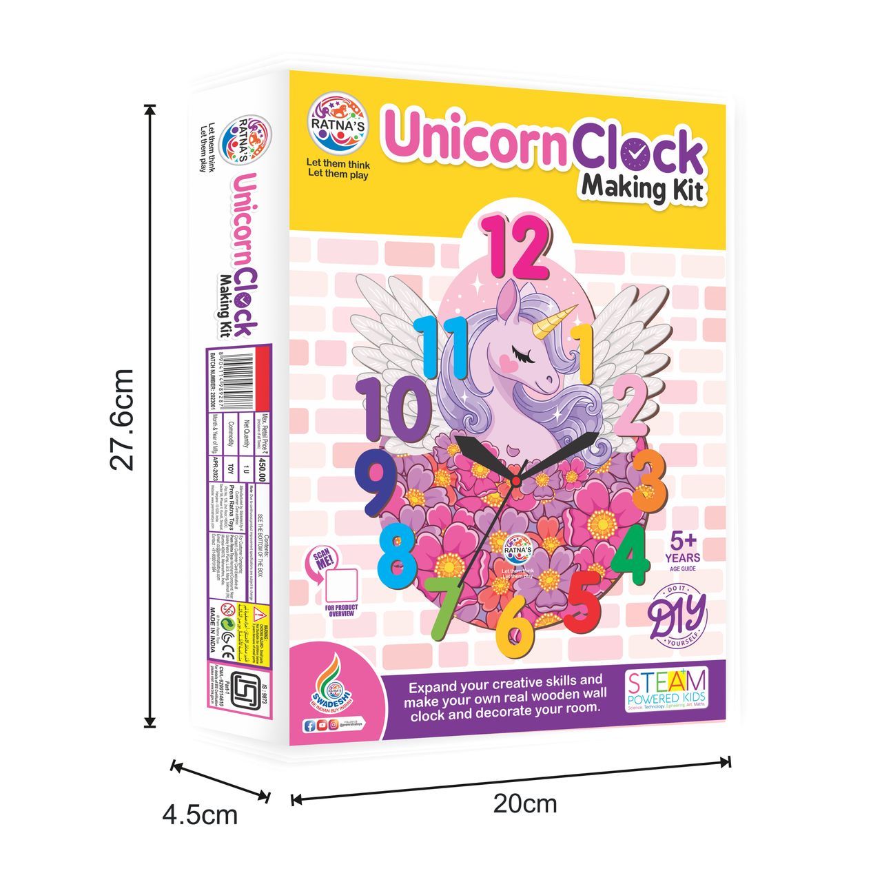 Ratna's Unicorn Clock Making Kit