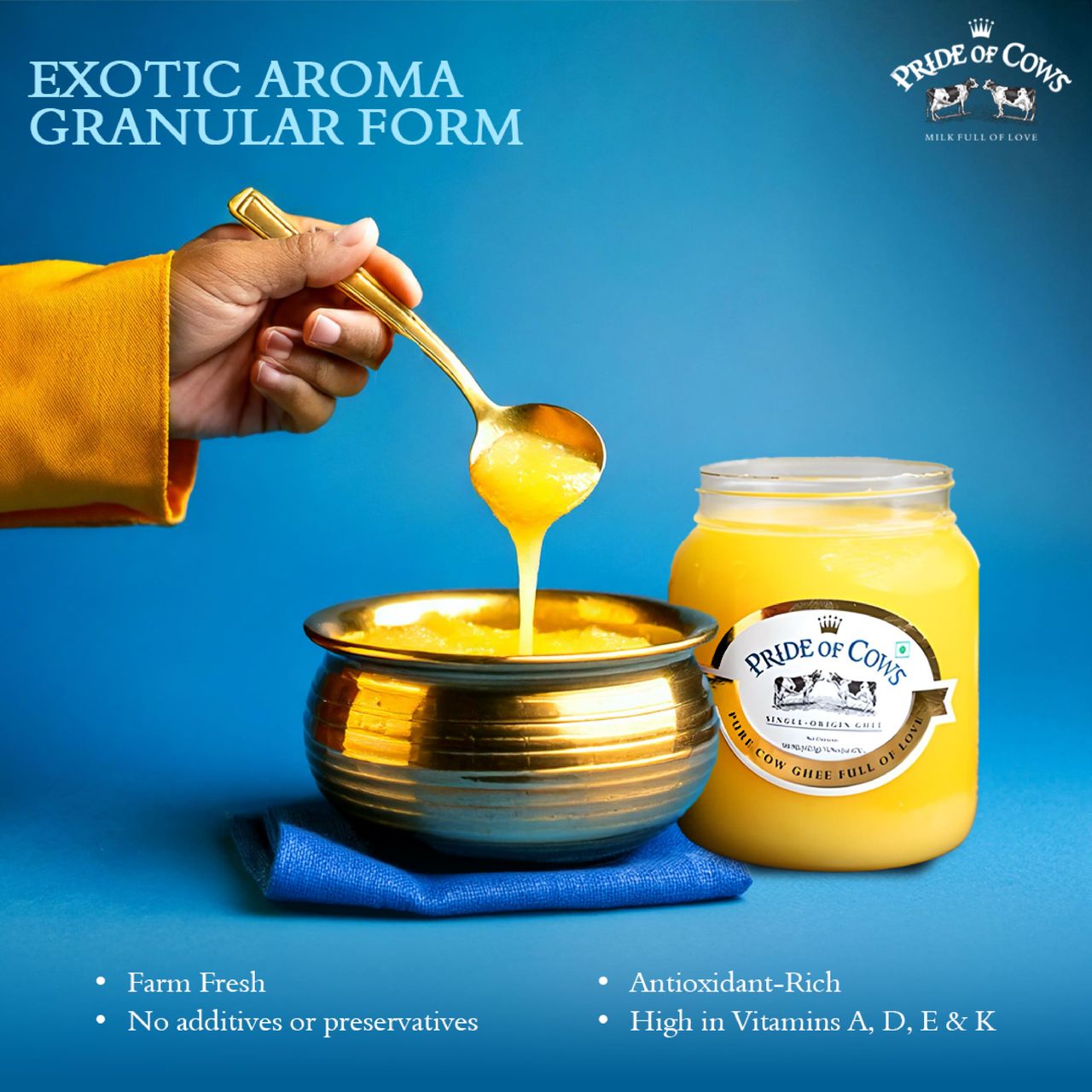 Pride Of Cows Pure Cow Ghee - Single Origin Jar