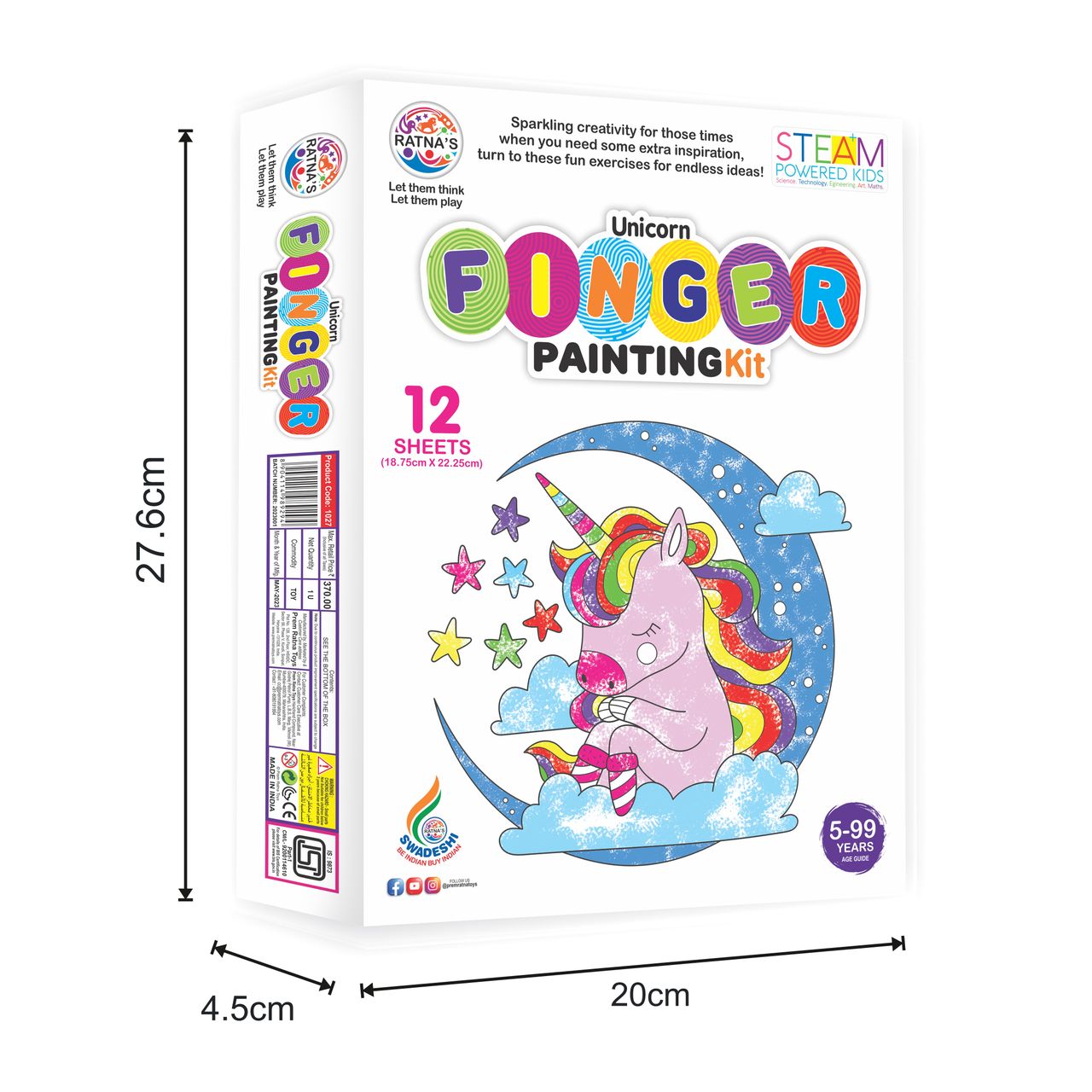 Ratna's Unicorn Finger Painting