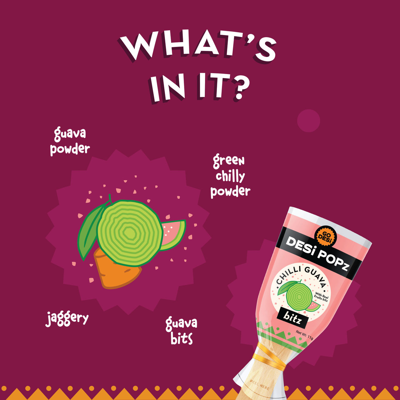GO DESi - POPz  Assorted POPz | 4 Flavours 20 pc Combo
