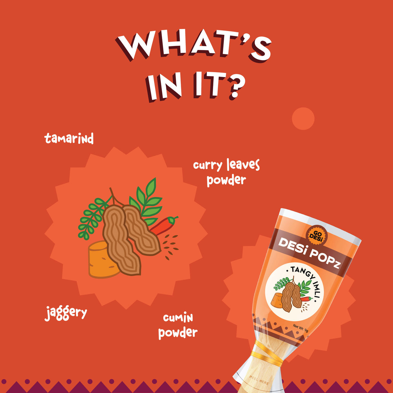 Tangy Imli (Tamarind) 10 Pcs Sour Candy | No Refined Sugar | Lollipop By Go Desi (10pc) & Assorted Candy 20 Pcs, Tangy Imli, Kaccha & Real Aam, Chilli Guava No Refined Sugar (20pc) Combo
