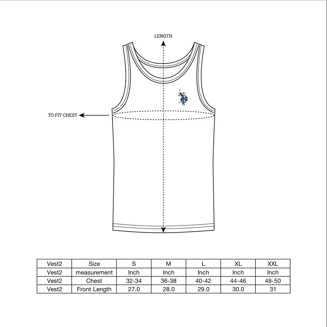 U.S. Polo Assn. | Vest Pack of 2 | XL | Vests | I024 | White