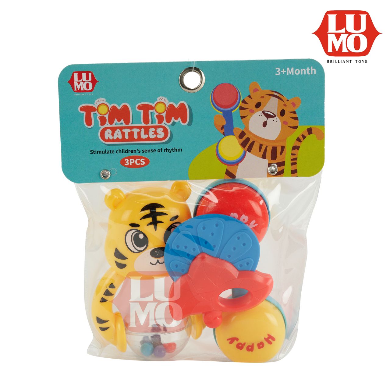 Lumo Tim Tim Rattles - 3 Pcs