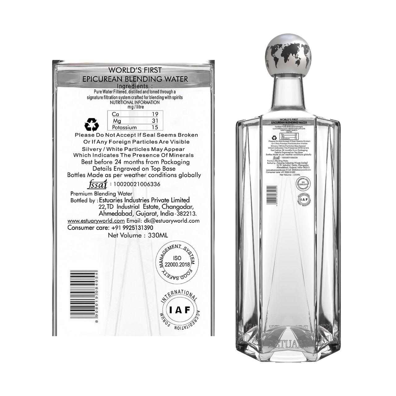 Estuary Vodka Blending Water 330 ml Combo
