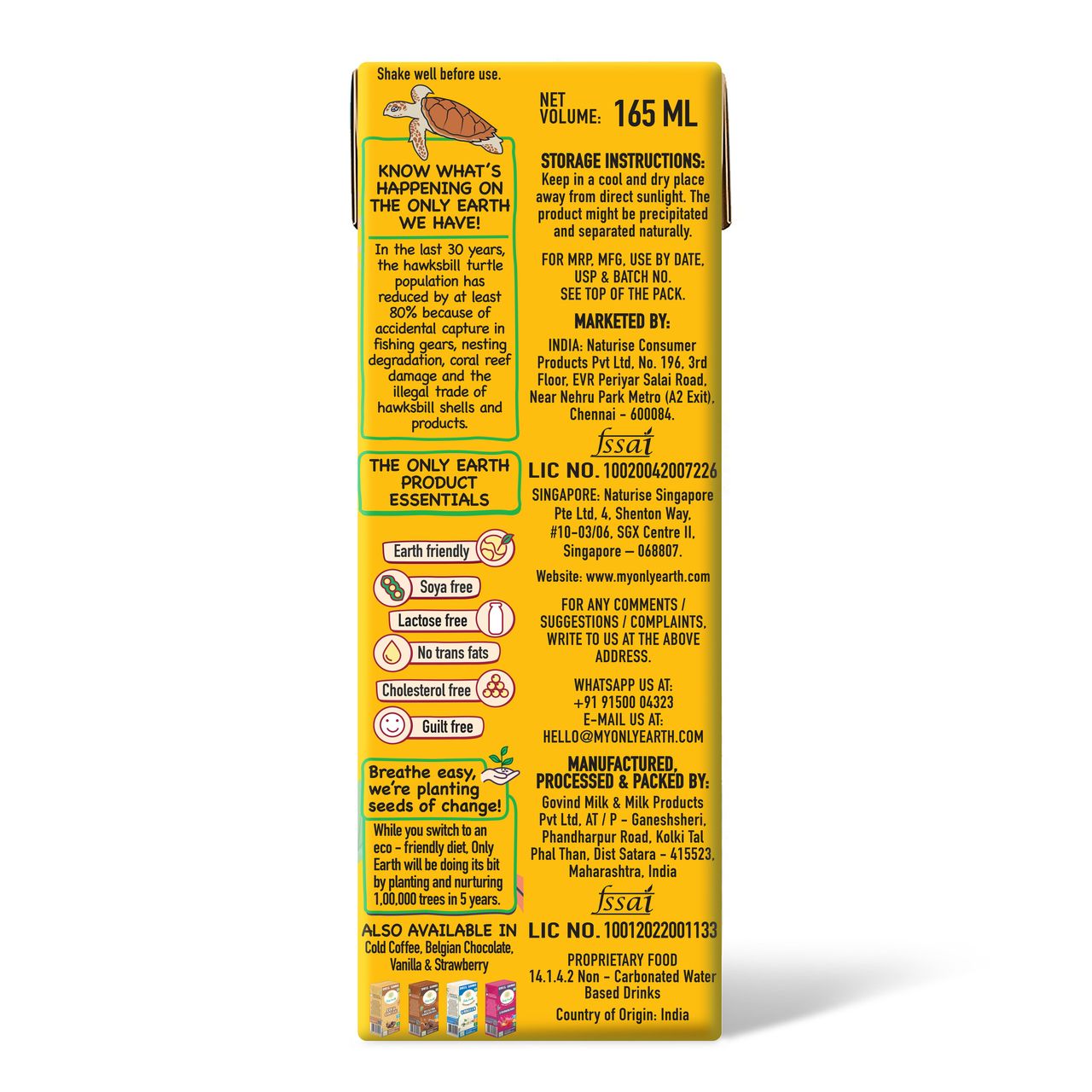 Only Earth Alphonso Mango Oat Shake