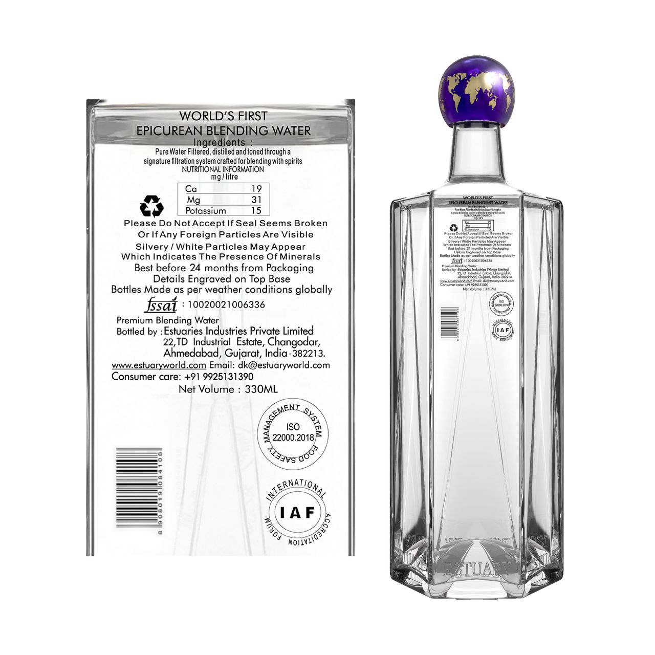 Estuary Gin Blending Water 330 ml Combo