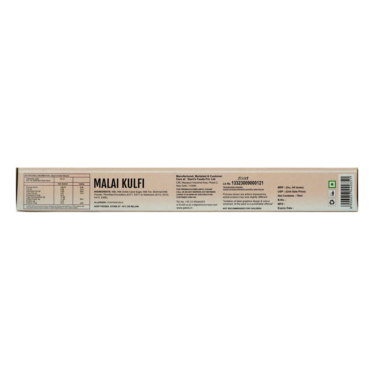 Gianis Malai Kulfi Stick